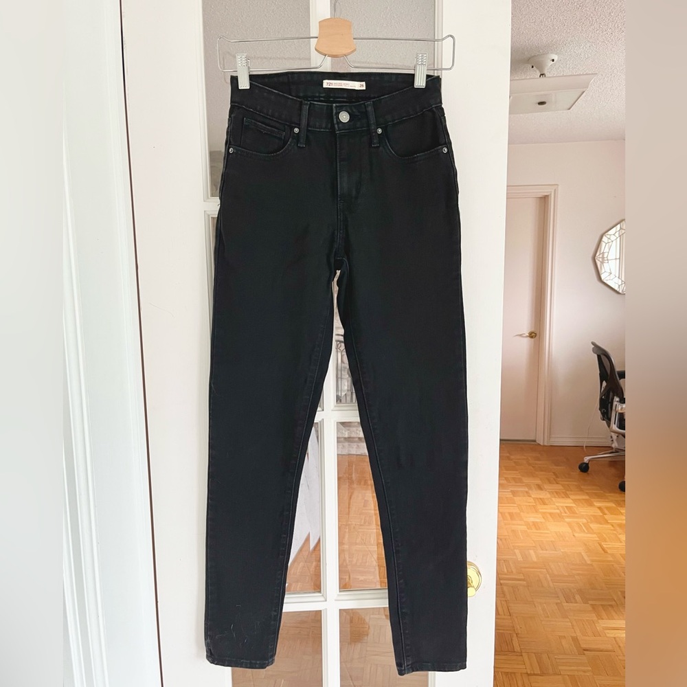 Levi’s 721 jeans - high rise skinny - Black W26 L32